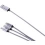 USB-laadimisjuhe Bauhaus 3in1 Lighting / Micro-USB / USB-C 1 m