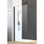 Dušisein fikseeritud Camargue Vario must 100 cm