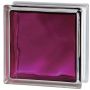 Klaasplokk Wave rubiinpunane 190 x 190 x 80 mm
