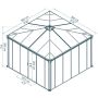 Paviljon Palram-Canopia Ledro 3,60 x 3,60 m