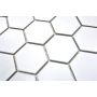 Mosaiik Hexagon valge 32,5 x 28,1 cm Matt