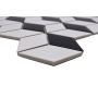 Mosaiik Trühvel 3D must/valge 26,6 x 30,5 cm