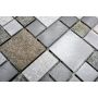 Mosaiik looduskivi/metall 30 x 30 cm