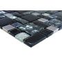 Mosaiikplaat HuH Crystal Mix must/metall 30,5 x 30,5 cm