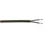 Juhe PVC Kabelexpress H03VVH2-F2x0,75 mm² pruun 5 m