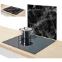 Pliidi katteplaat Marmor must