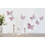 Seinakleebis Plage 3D Roosad Liblikad