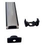 LED-valgusriba alumiiniumprofiil Direct Signs SLIM must 2 m