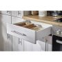 Köögikomplekt Respekta Country 2,1 m, valge, keraamiline pliit