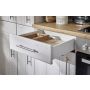 Köögikomplekt Respekta Country 3,1 m, valge, keraamiline pliit