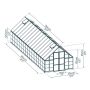 Kasvuhoone Palram-Canopia Balance 28,7 m², hõbedane