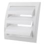 Ventilatsioonirest Europlast valge 150 x 150 mm labadega