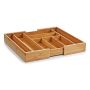 Söögiriistade hoidja Zeller bambus 35-58 x 43 x 6,5 cm