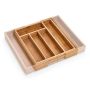 Söögiriistade hoidja Zeller bambus 29-40 x 33,5 x 5,5 cm