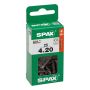 Universaalkruvi Spax T-star must T20 4 x 20 mm 25 tk