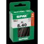 Universaalkruvi Spax must TRX WIROX 5 x 40 mm 25 tk