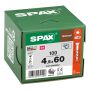 Universaalkruvi Spax T-star plus C4 T20 4,5 x 60 mm 100 tk