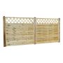 Aiaelement Nordic Fence Solid iluvõrega 180 x 165 cm