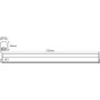 LED-valgusliist Osram Switch Batten valge 8 W 800 lm 3000 K 0,6 m