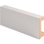 Põrandaliist MDF kaablisoonega 19 x 58 x 2750 mm valge