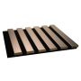 Akustiline paneel Maler Louvre Acoustic must/harjatud teras 19 x 300 x 2800 mm
