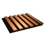 Akustiline paneel Maler Louvre Acoustic must/pronks 19 x 300 x 2800 mm