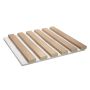 Akustiline paneel Maler Louvre Acoustic Natur tamm/valge 19 x 300 x 2800 mm