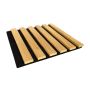 Akustiline paneel Maler Louvre Acoustic Tunne tamm/must 19 x 300 x 2800 mm