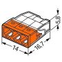 Klemmid Wago Compact 2273-203 oranž 100 tk