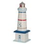 Latern 4living Light House 32 cm, sinin/valge