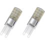 LED-lamp Osram PIN 30 2,6 W/2700 K G9 2 tk
