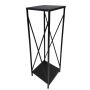 Küttepuude riiul HTT must 34 x 34 x 111 cm