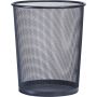 Prügikorv Zeller Mesh Ø 29,5 x 35 cm, tumehall