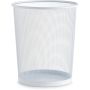 Prügikorv Zeller Mesh Ø 29,5 x 35 cm, valge