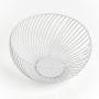 Puuvilja korv Ø 26,5 x 13,5 cm, valge