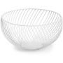 Puuvilja korv Ø 26,5 x 13,5 cm, valge
