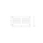 Ventilatsioonirest valge 30 x 10 cm