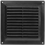 Ventilatsioonirest Europlast VR must 150 x 150 mm
