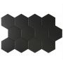 Põrandaplaat Essence Hexagon 14 x 16 cm must