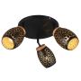 Kohtvalgusti Trio Bidar Ø 58 cm must/kuldne