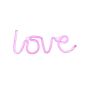 Neon-pilt Love USB 1 xLED 6,5W 43 x 12,5 x 2 cm, roosa
