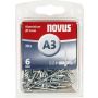 Alumiinium needid Novus A3 x 6 mm 70 tk