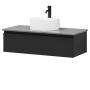 Vannitoa mööblikomplekt Camargue Skärgård IQ+ Classic Integrated mattmust 100 cm