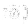 Sauna termomeeter kiudoptiline Cariitti 120 mm must