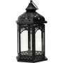 Latern Florence 33 x 18,5 x 16 cm, must