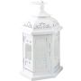 Latern Greta 14 x 16 x 27 cm, valge