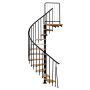 Keerdtrepp Atrium Novo Type 6 tamm Must 160 cm