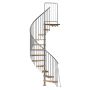 Keerdtrepp Atrium Novo Type 6 tamm Hall 160 cm