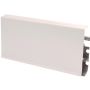 Põrandaliist PVC High Gloss White 22 x 75 x 2500 mm