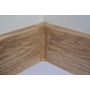 Põrandaliistu sisenurk PVC Liguria Oak 22 x 75 mm